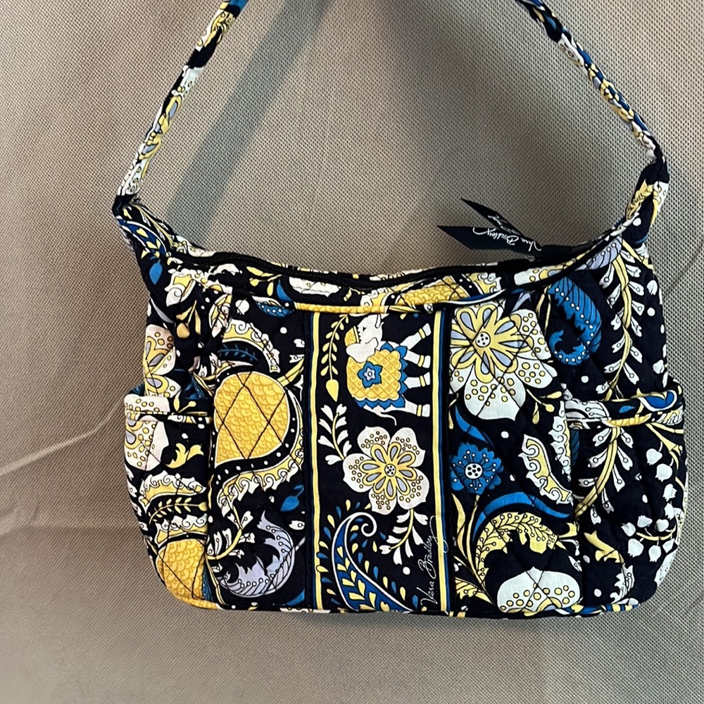 Vera Bradley - Ellie Blue Purse *RETIRED* Excellent Condition - Elephant Pattern - Picture 8 of 9